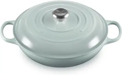 Le Creuset Signature Braiser 3.5 Qt. Enameled Cast Iron, Cerise