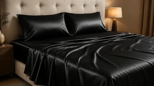 4-Piece Queen Satin Sheet Set: 57% Off ($10.43 With Promo Code) article