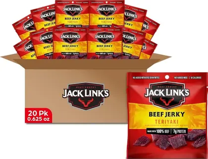 Jack Link's Teriyaki Beef Jerky 20-Pack