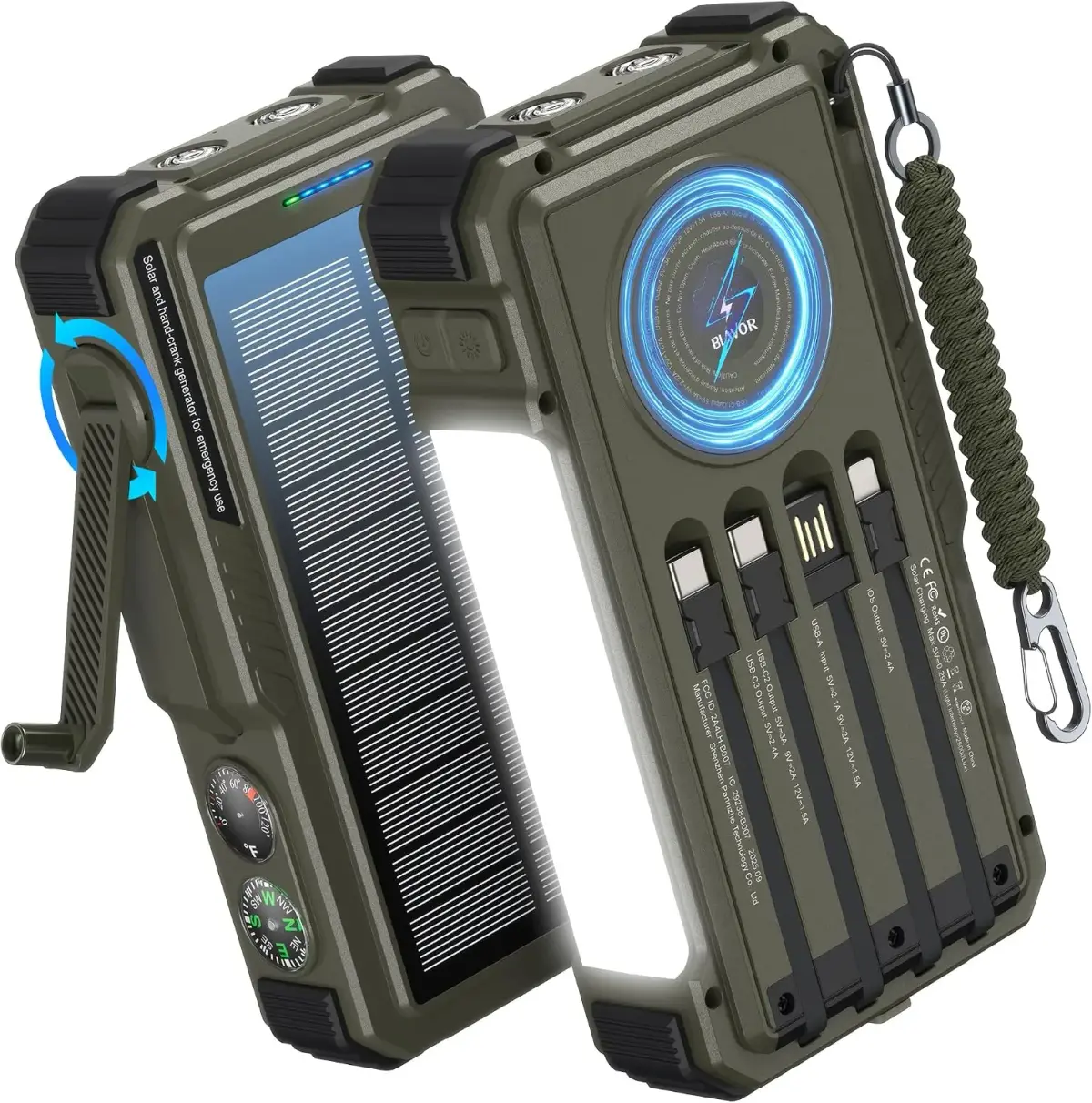 Blavor Portable Solar Power Bank: The Ultimate Emergency Charger