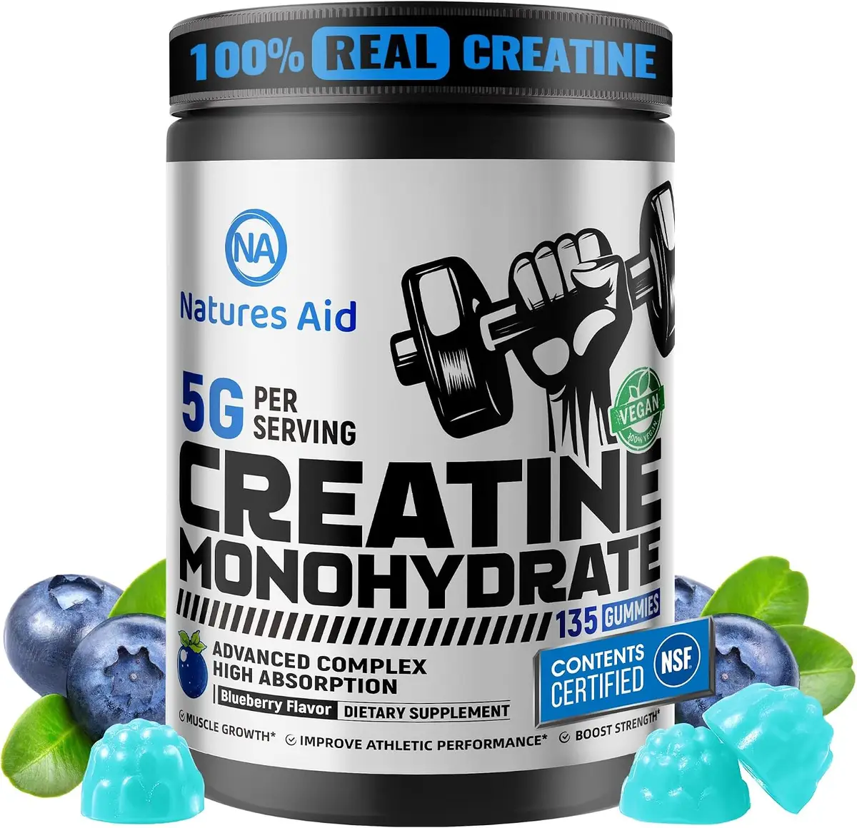 Creatine Gummies Deal: 57% Off Amazon – 135-Count for Just $13 (Vegan, Sugar-Free)