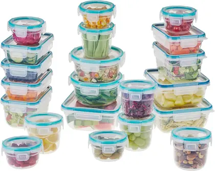 Easy Essentials Color Mates 20-Piece Food Storage Container Set
