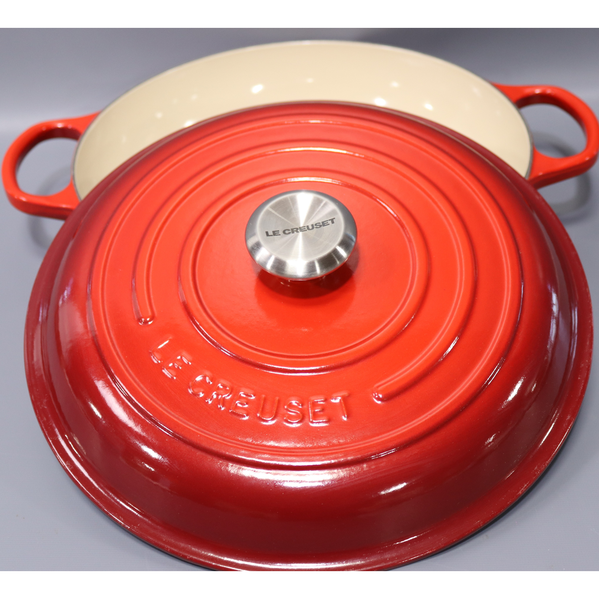 Le Creuset Signature Braiser 3.5 Qt. Enameled Cast Iron, Cerise